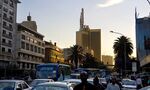 Traffic moves along Kenyatta Avenue in Nairobi, Kenya.