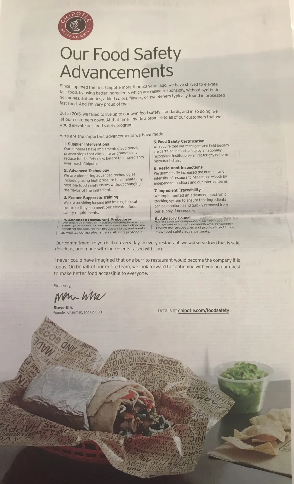 Chipotle Food-Safety Ad Campaign: Finally - Bloomberg