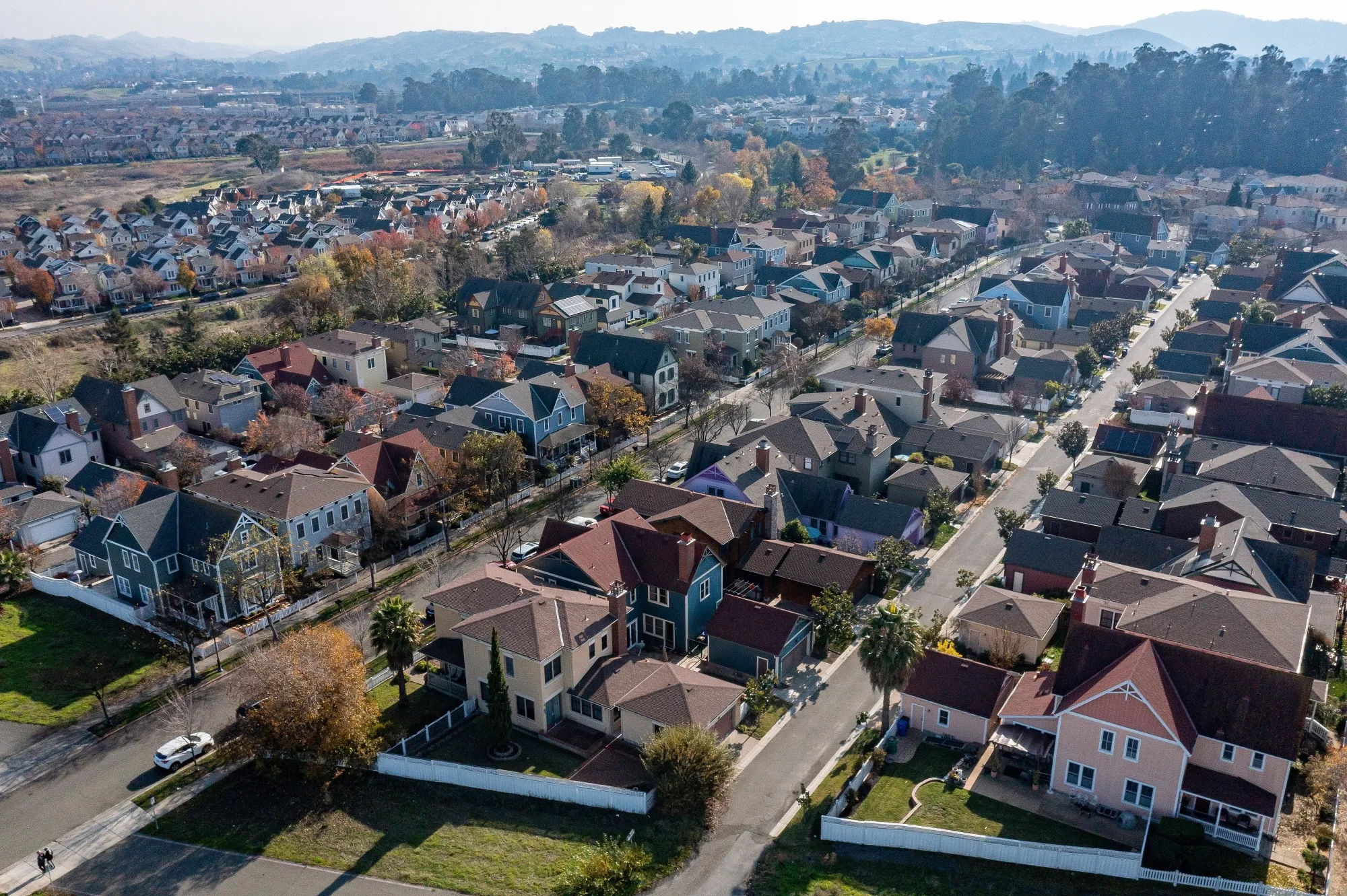 Homes in Hercules, California.
