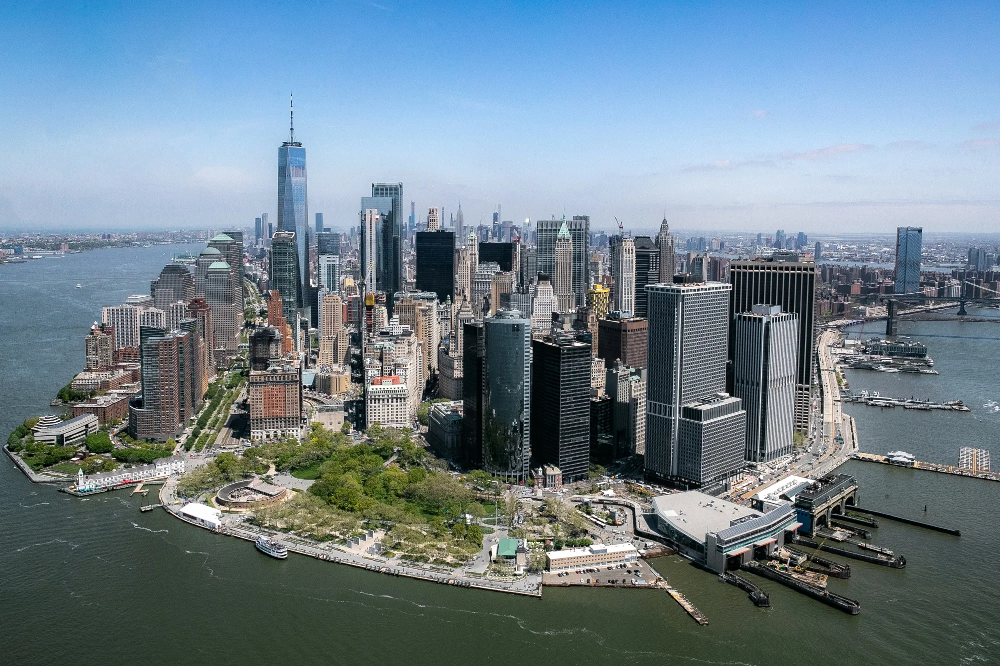The Financial District of New York.