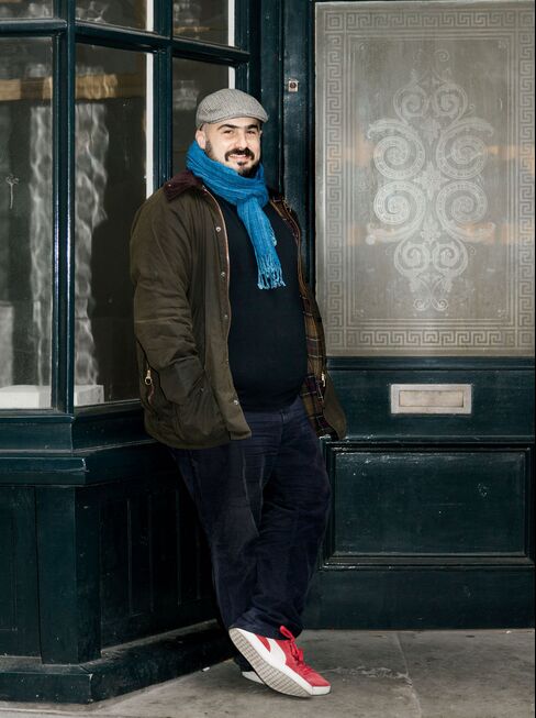 Santander InnoVentures’ Mariano Belinky poses near his office in London’s Shoreditch area.
