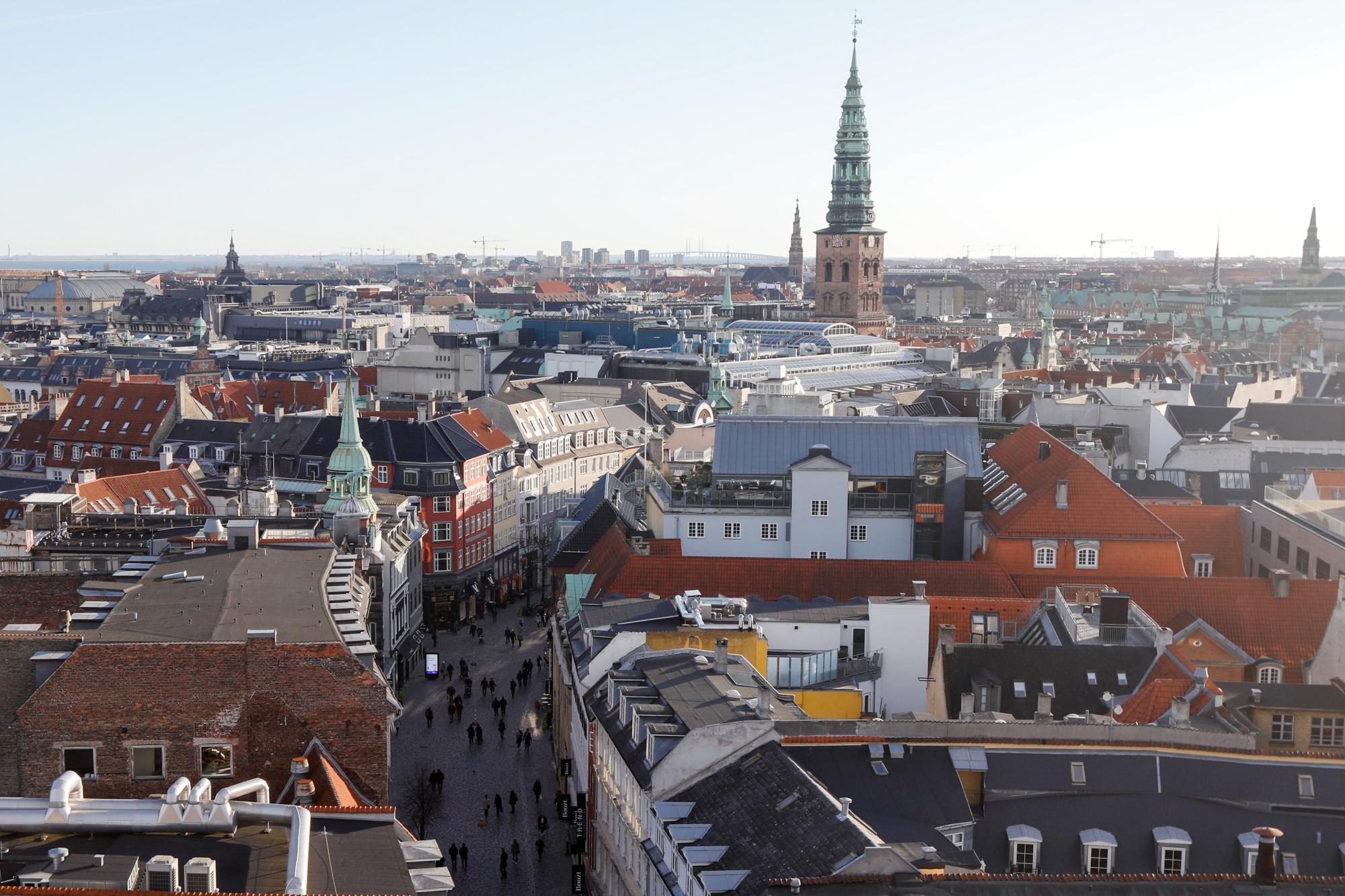 The Kobmagergade shopping street