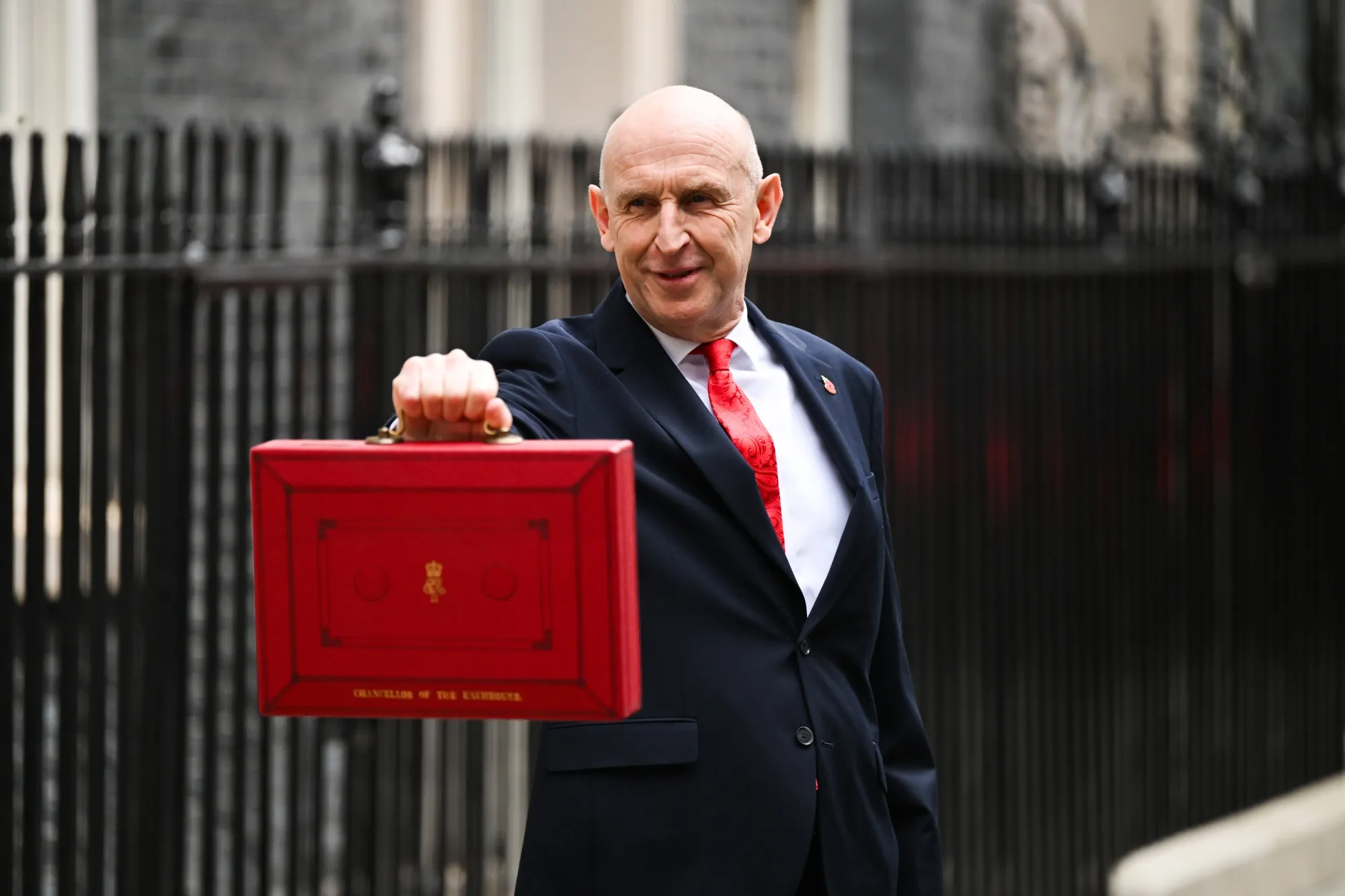 Chancellor of the Exchequer John Healey in London, on Oct. 28