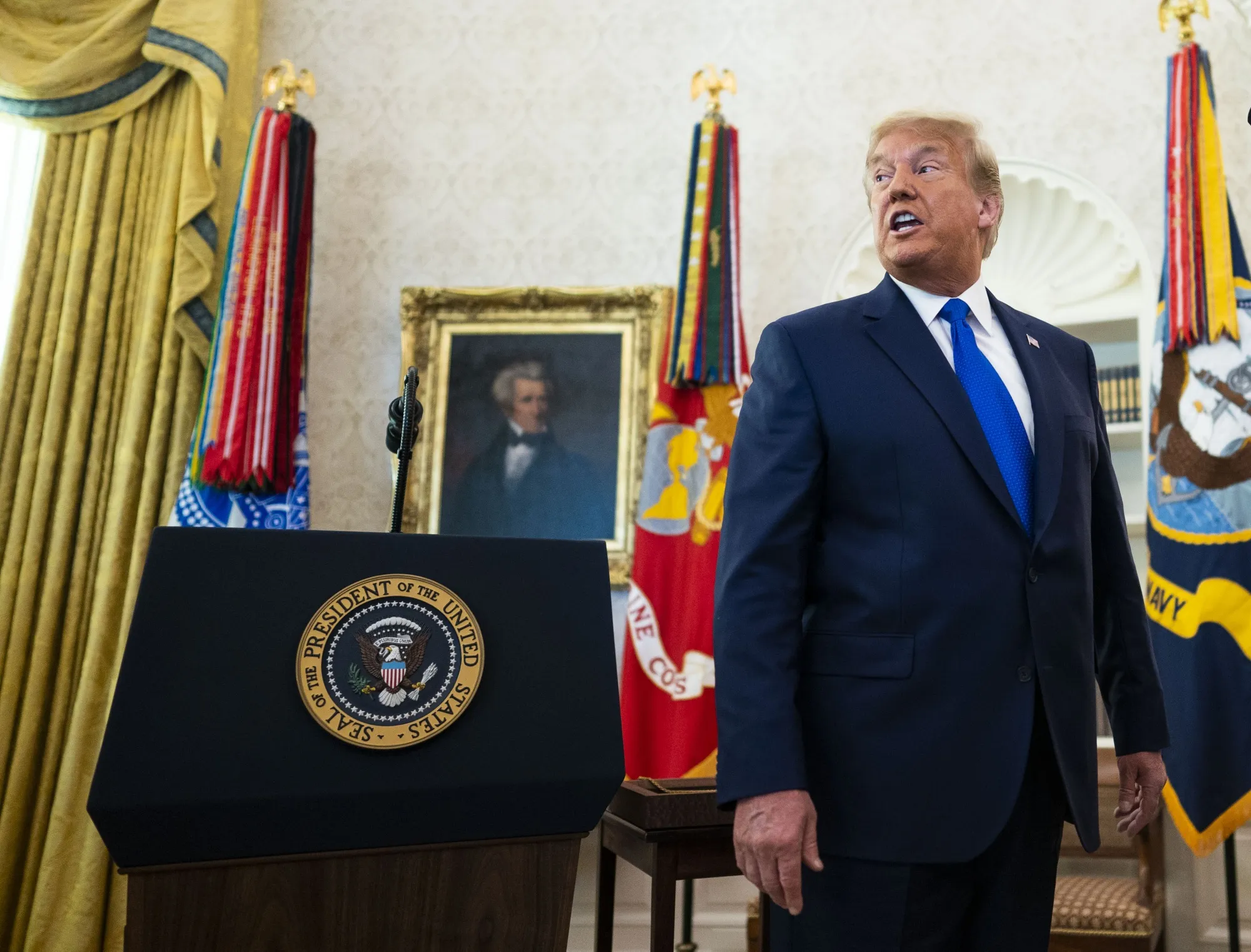 Donald Trump raised the specter of invoking the Defense Production Act.