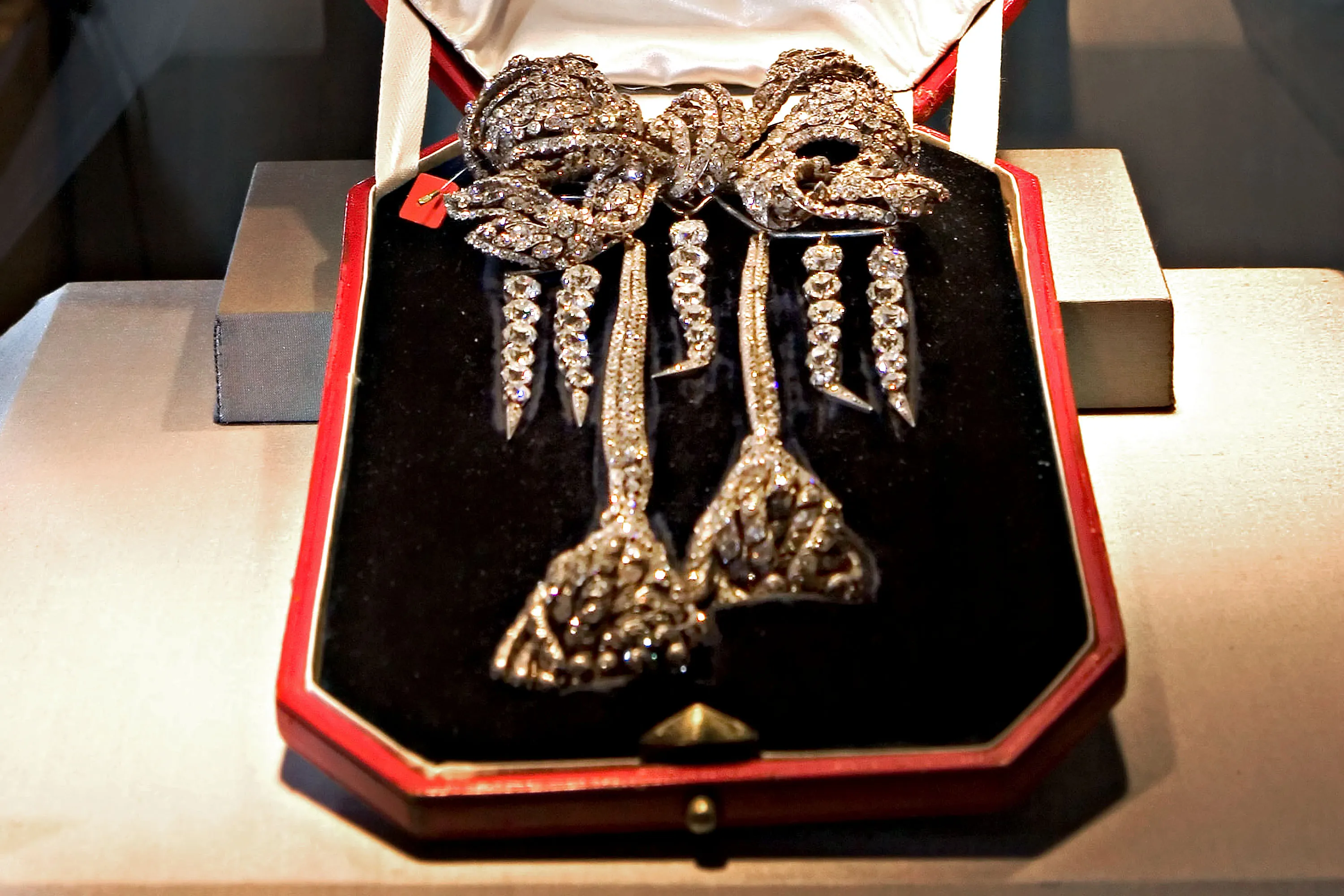 Empress Eugenie's large corsage bow, stolen on Sunday, was purchased in 2008.