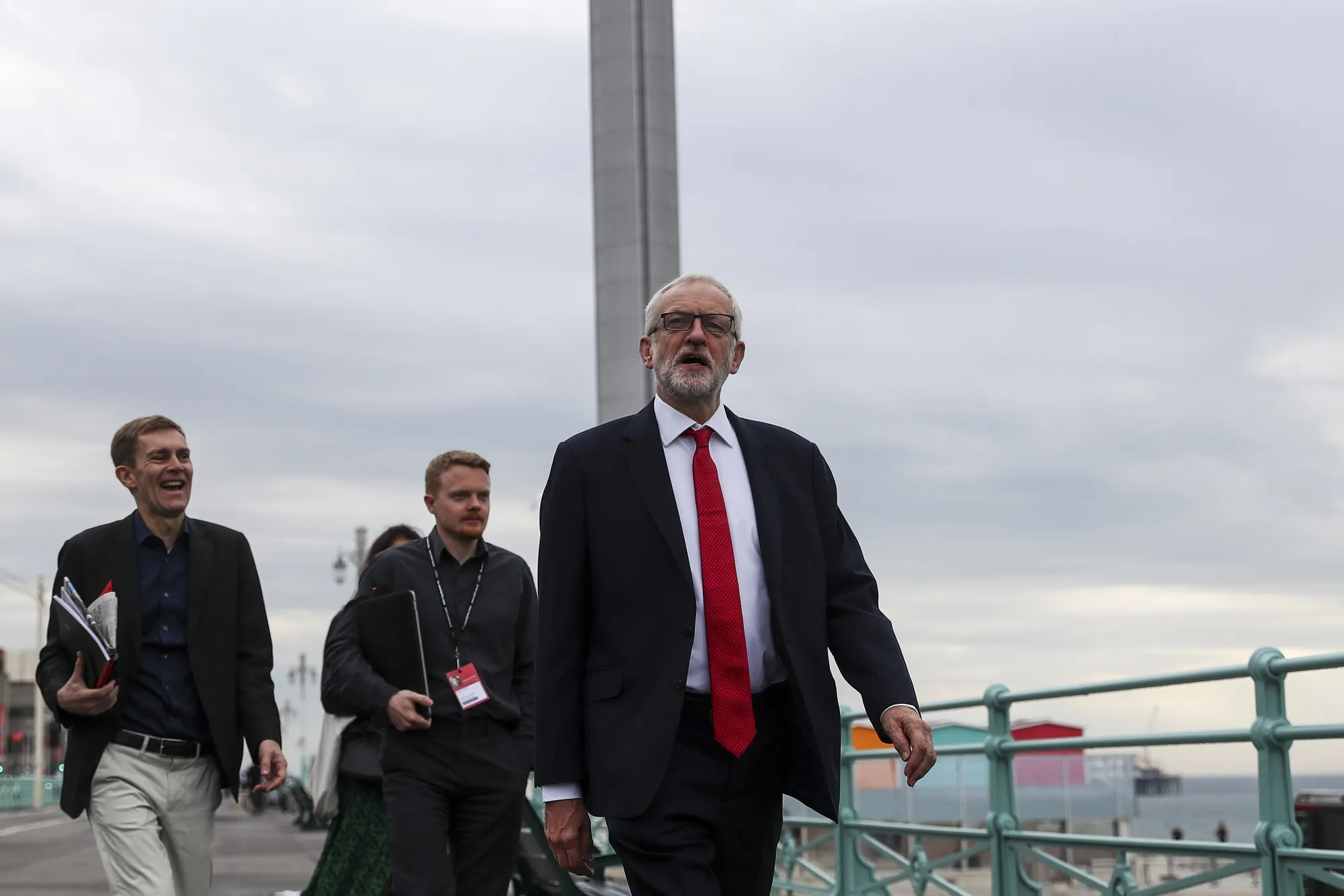 Jeremy Corbyn in Brighton on&nbsp;Sept. 22.&nbsp;