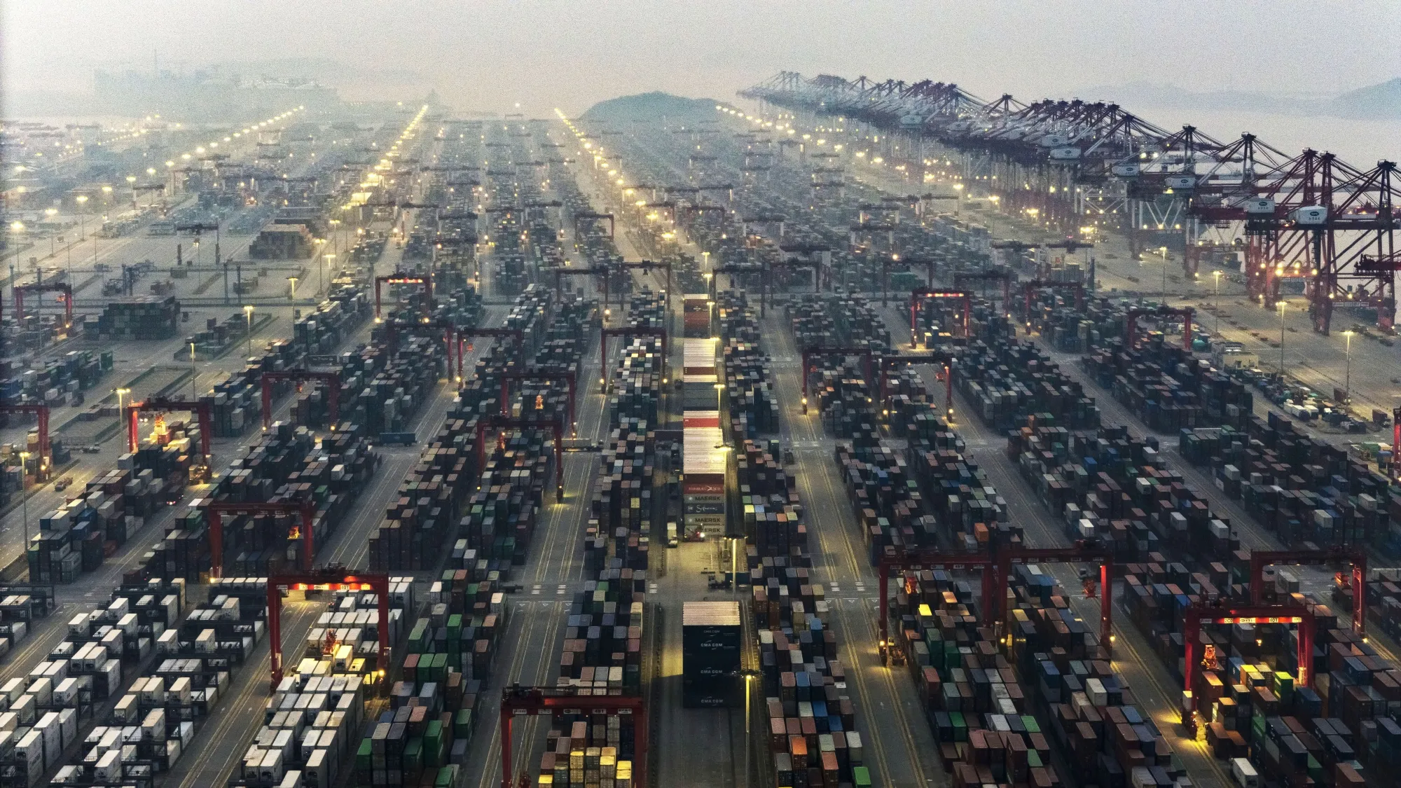 The Yangshan Deepwater Port in Shanghai.
