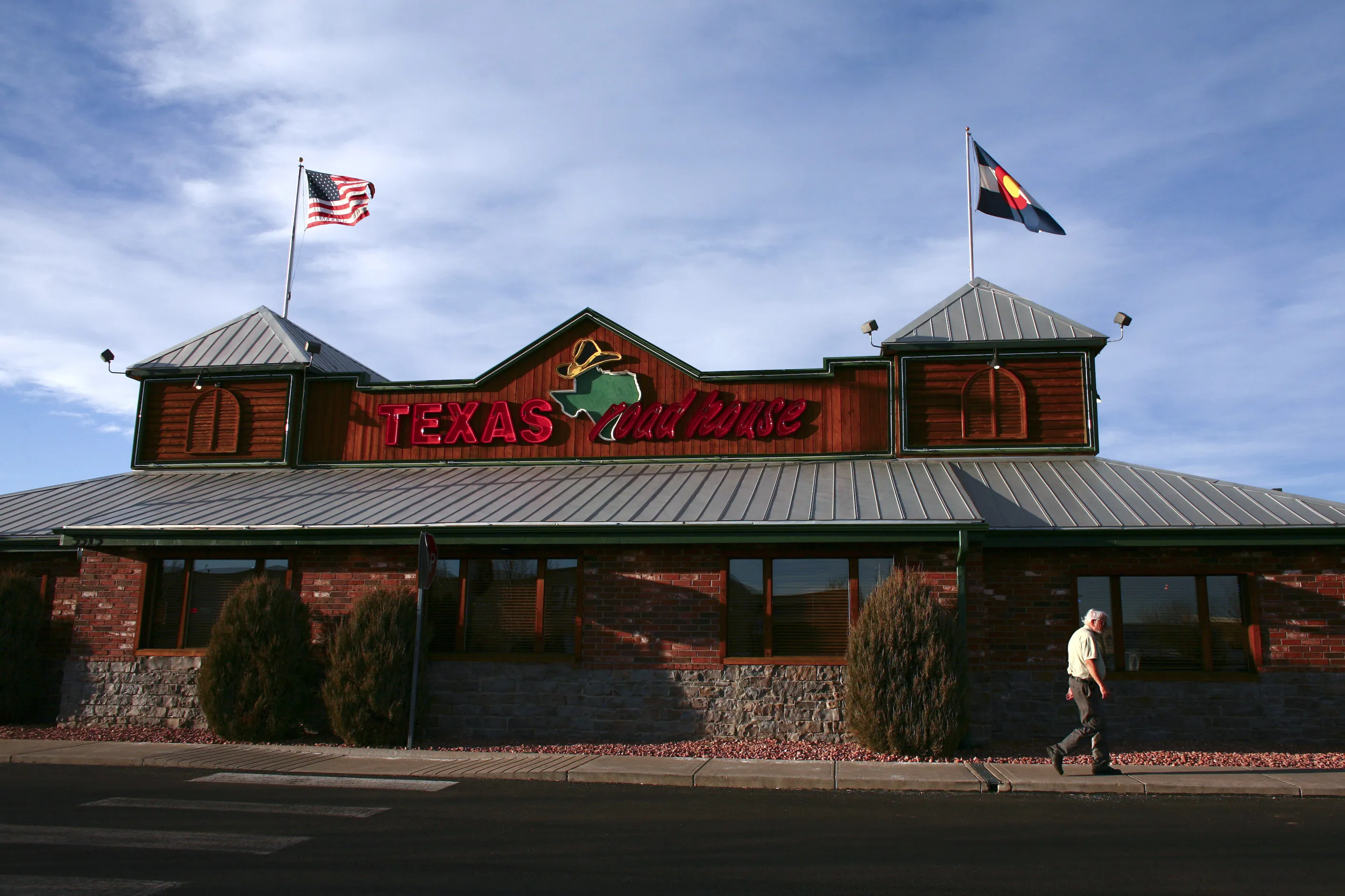 A Texas Roadhouse restaurant in Arvada, Colorado.