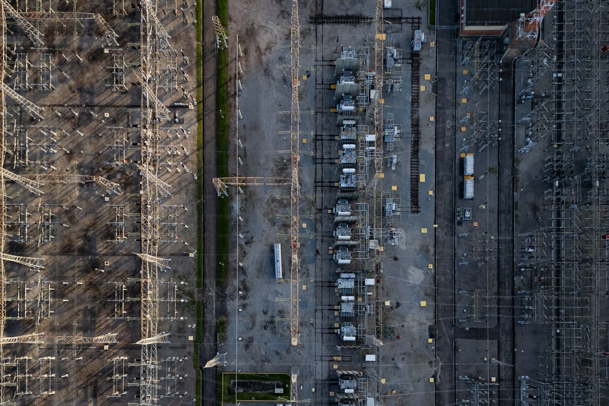 A power substation in the West Zone of Rio de Janeiro, Brazil.