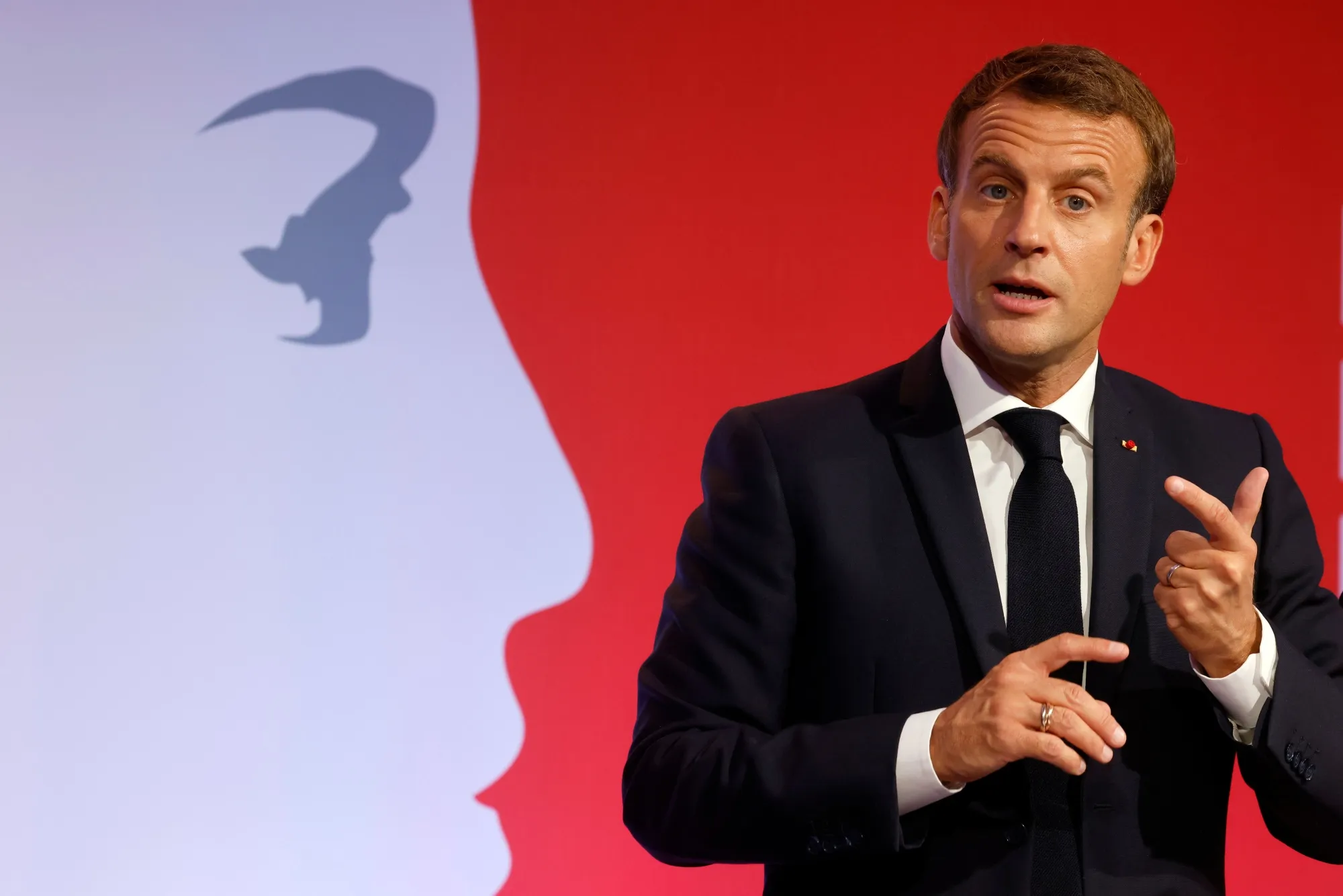 Emmanuel Macron on Oct. 2, 