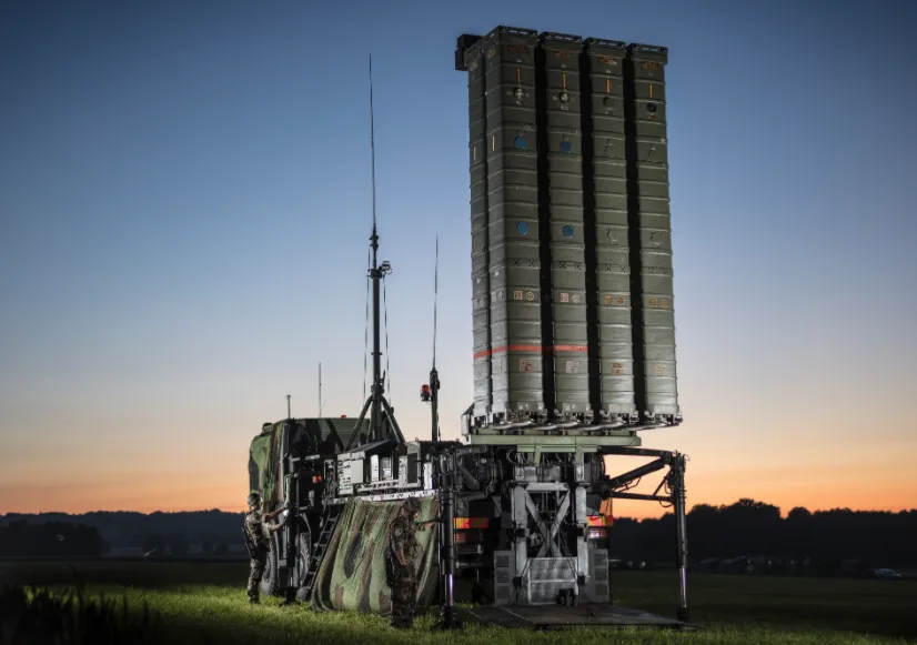 A Eurosam SAMP/T missile launcher.