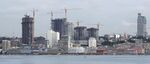 Skyline construction in Luanda, the capital city of Angola.