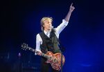 Paul McCartney performs at Glastonbury Festival on June 25.