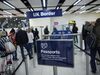 Passport control at Gatwick Airport