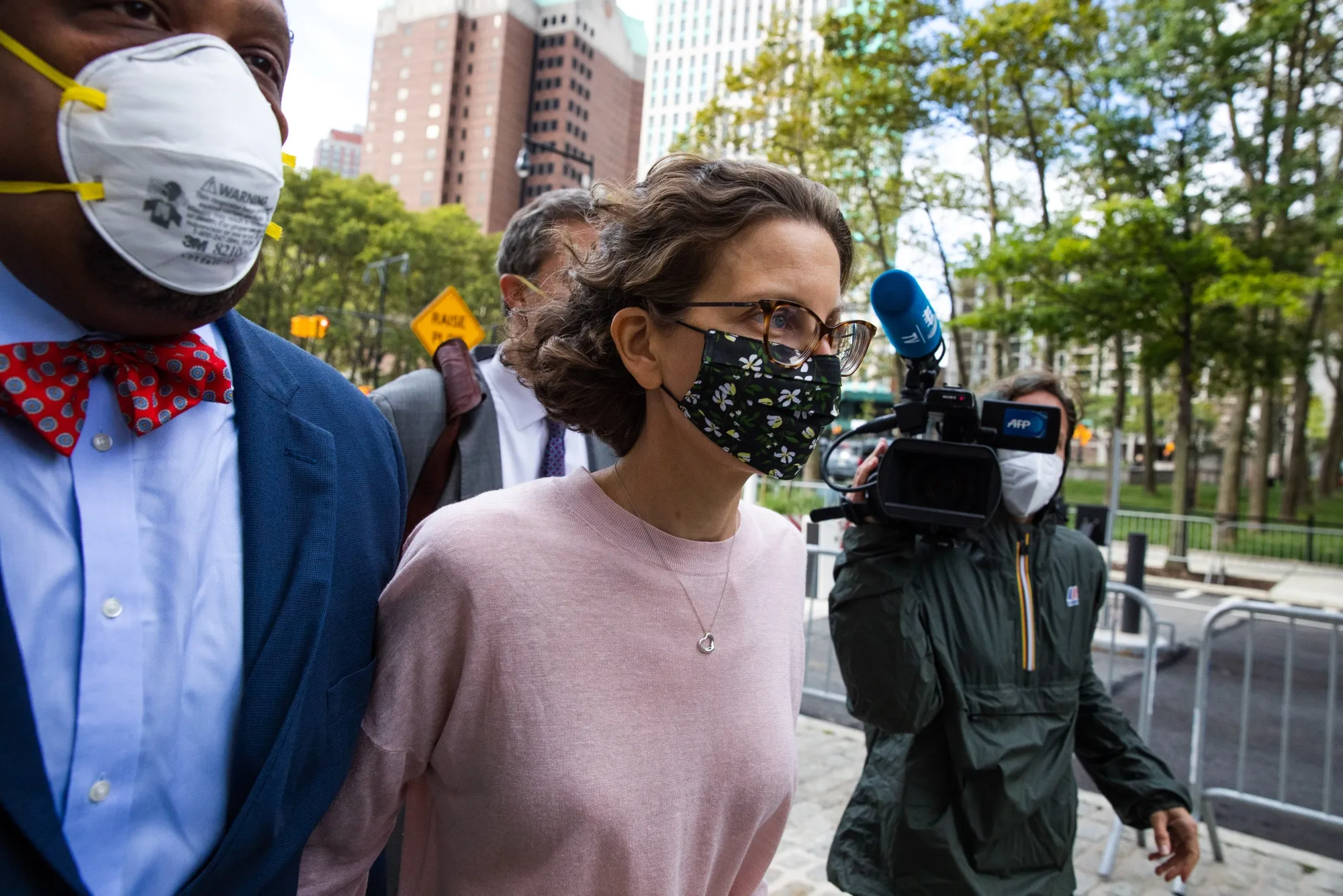 Clare Bronfman arrives at federal court in the Brooklyn borough of New York, U.S., on Sept. 30.