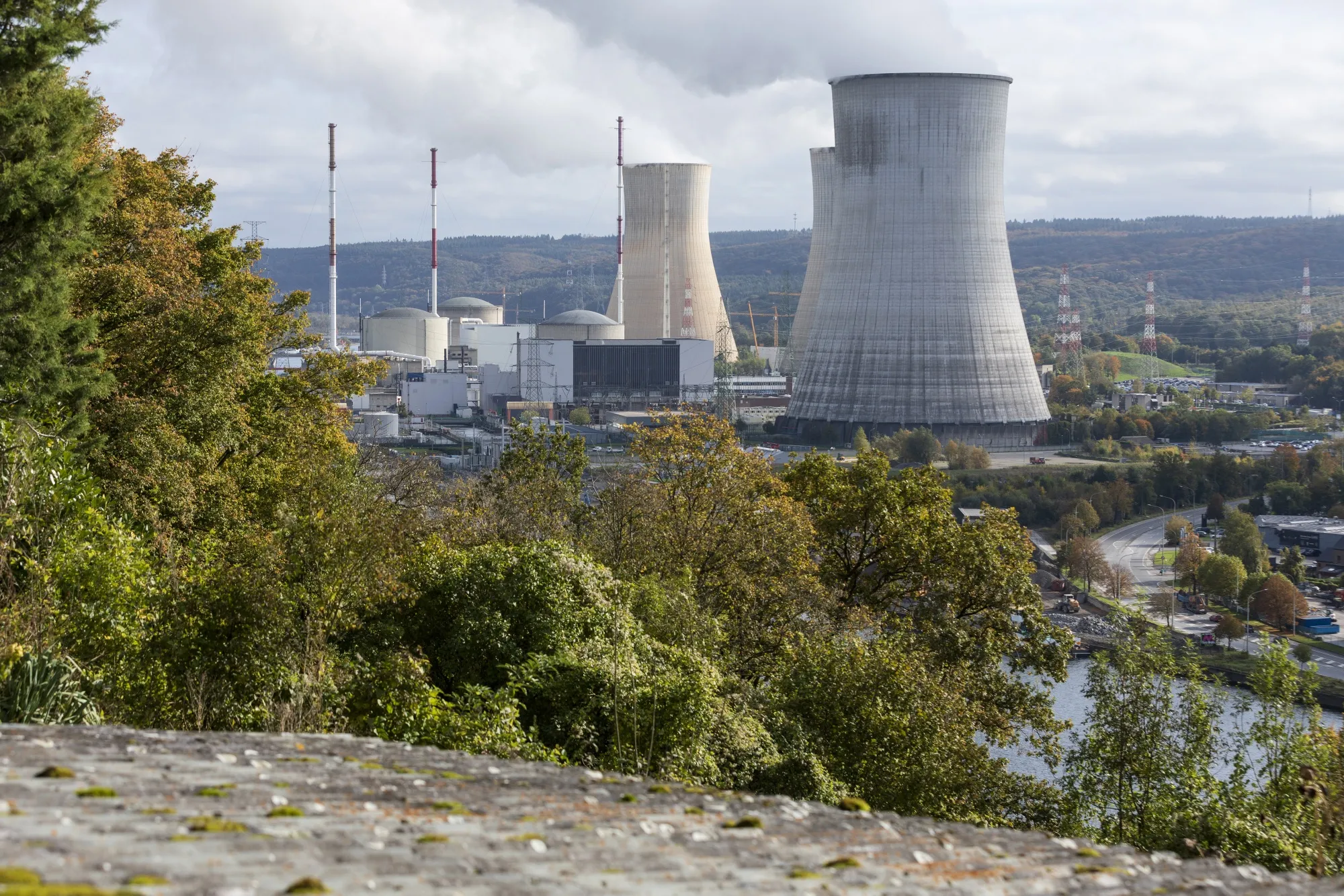 Cooling towers at a&nbsp;nuclear power station in Huy, Belgium.&nbsp;