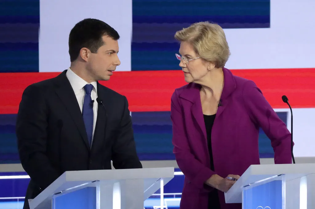 Pete Buttigieg and&nbsp;Elizabeth Warren