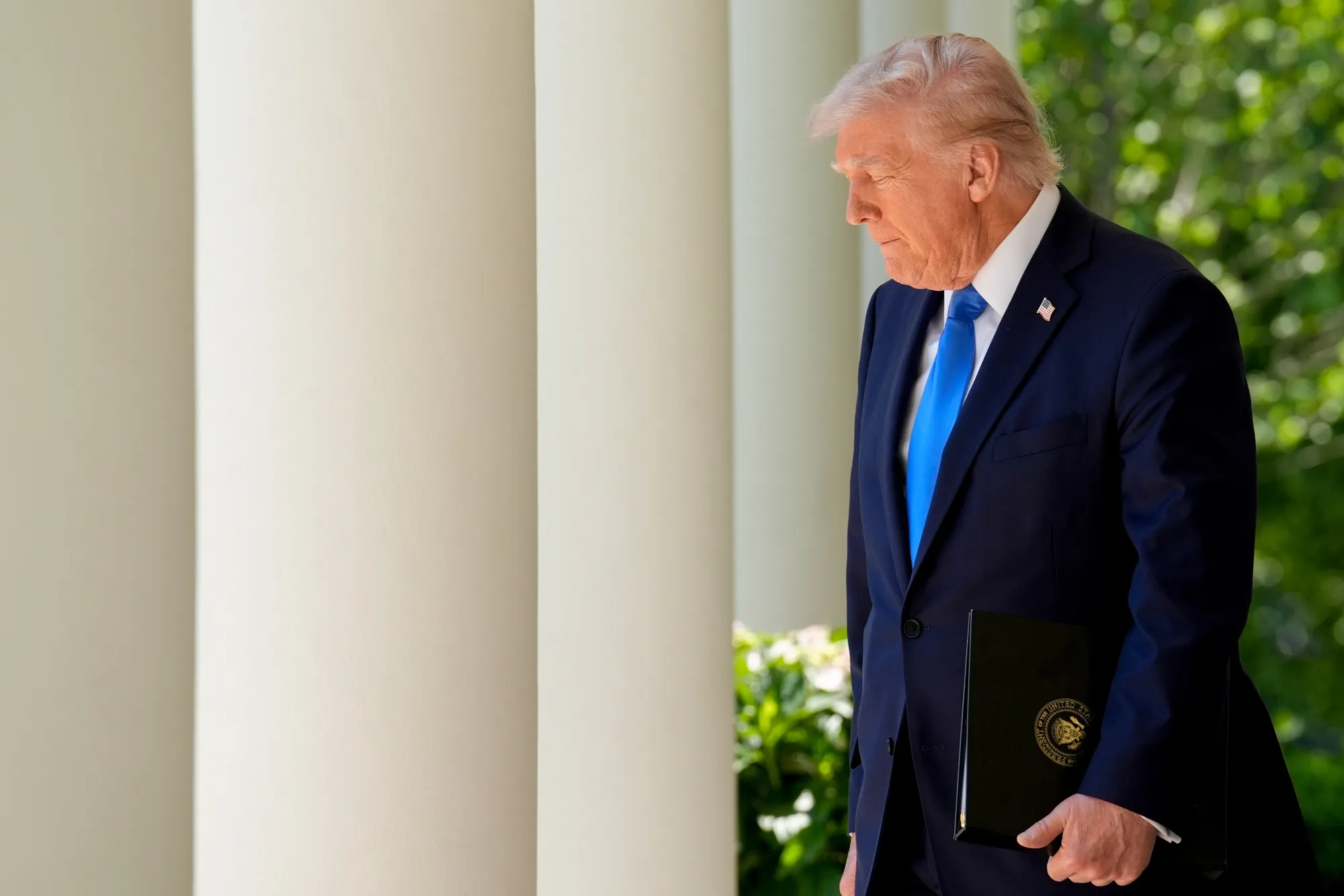 President Donald Trump at the White House in Washington on May 1.