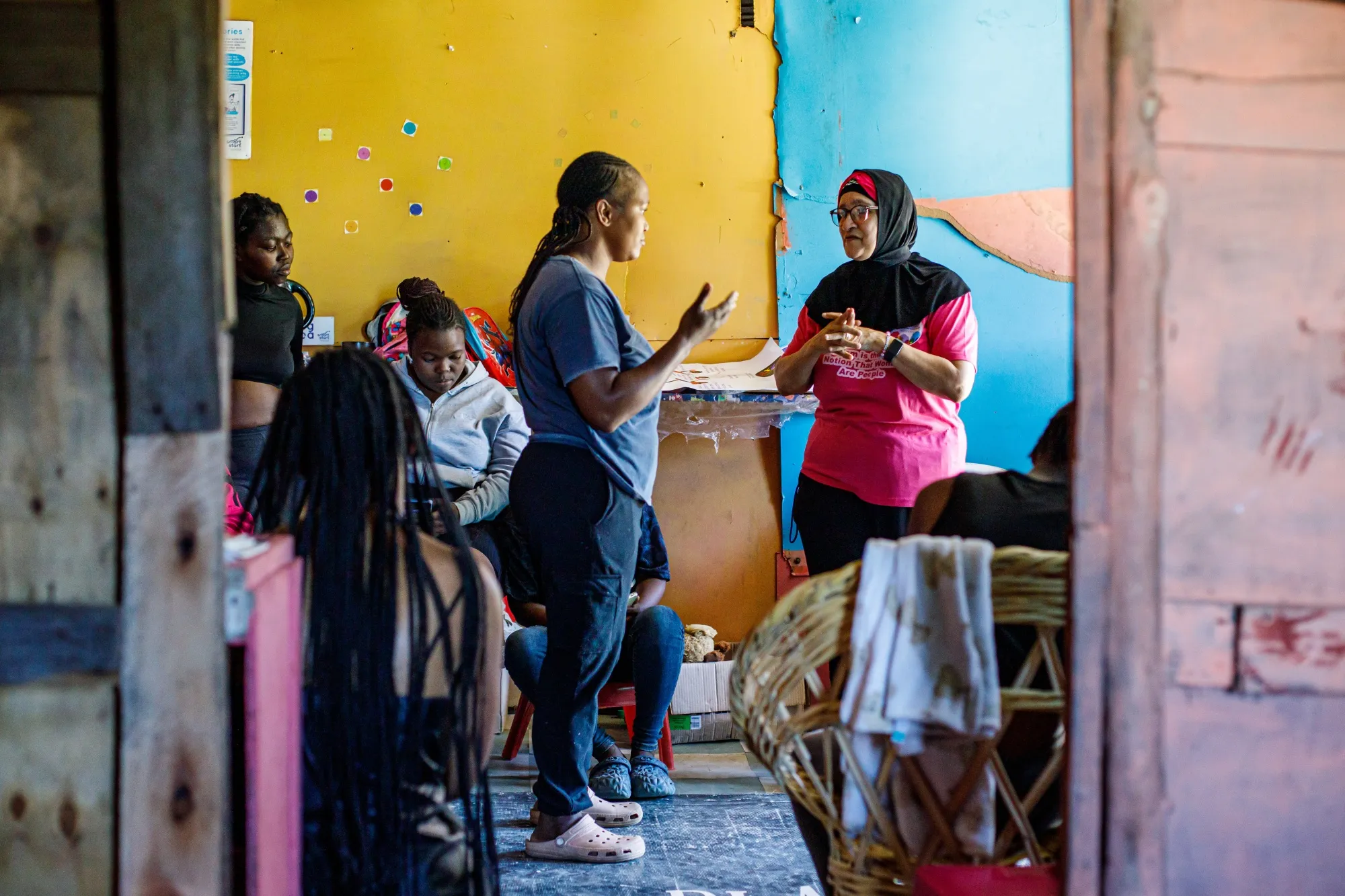 Nonprofit Masimanyane Women’s Rights International holds a&nbsp;workshop in East London, South Africa.