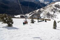 A ski lift with in Vail, Colo.
