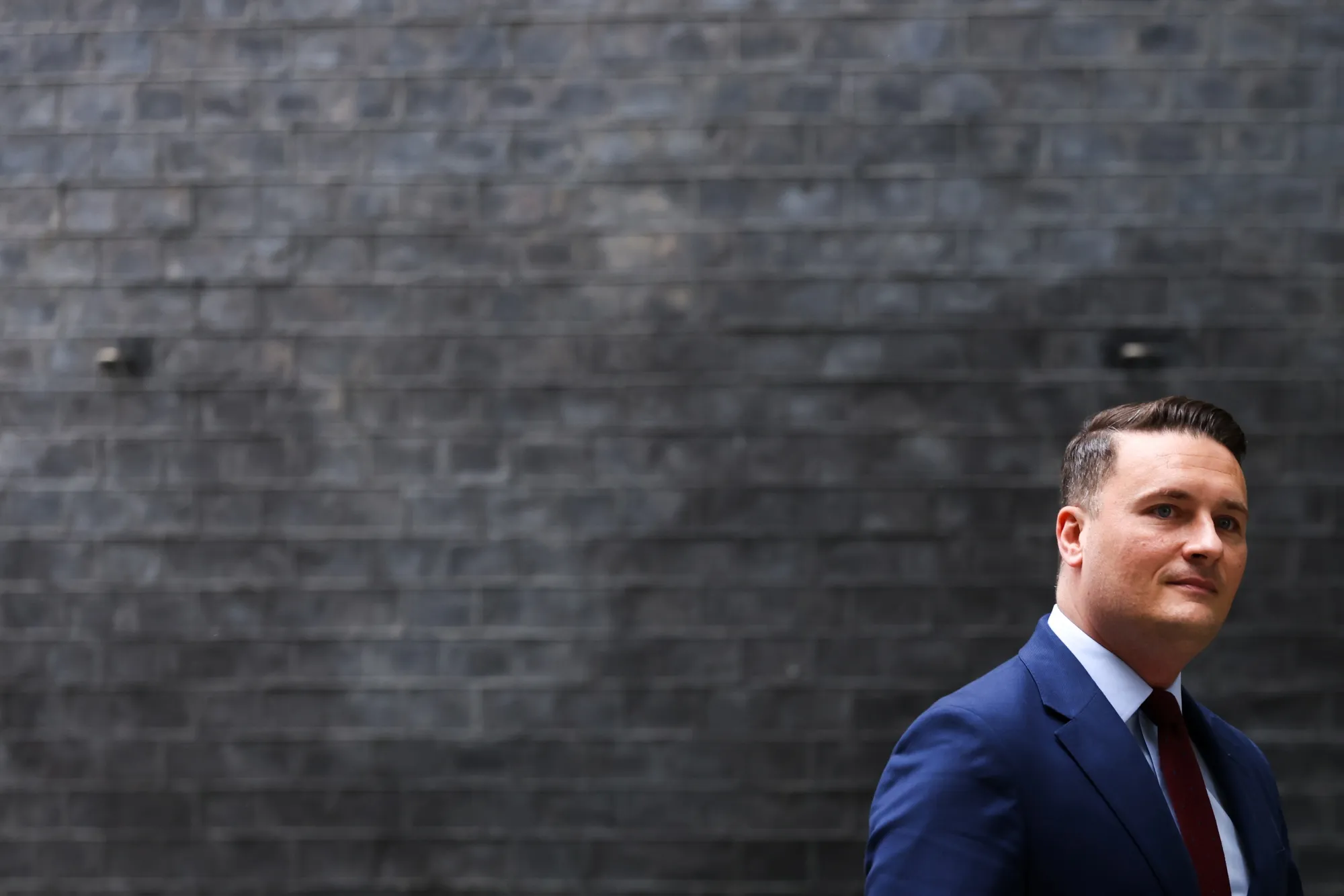 Wes Streeting, the day before resigning at health secretary.