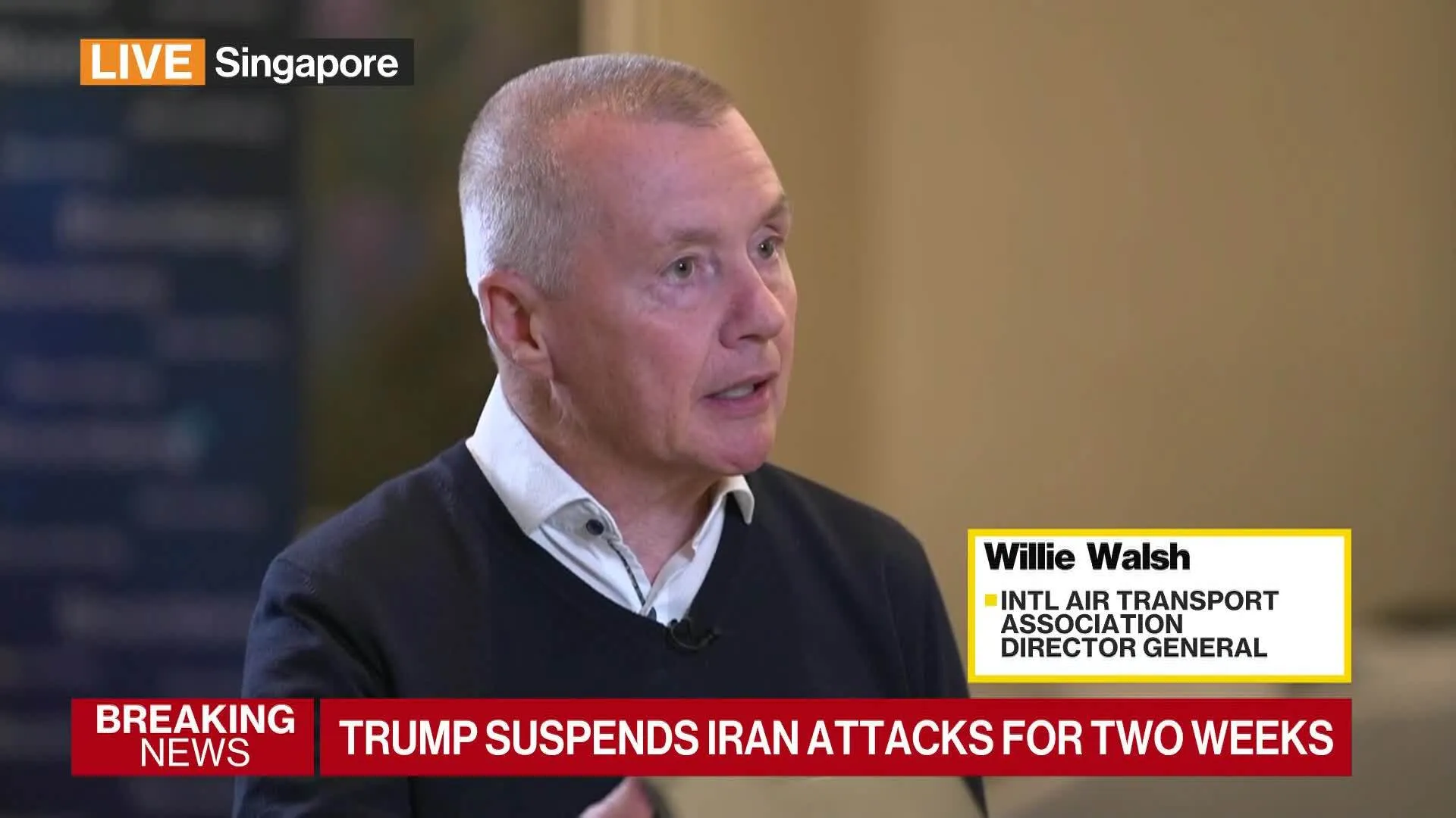 Watch IATA's Walsh Expects Jet Fuel Prices to Remain Elevated - Bloomberg