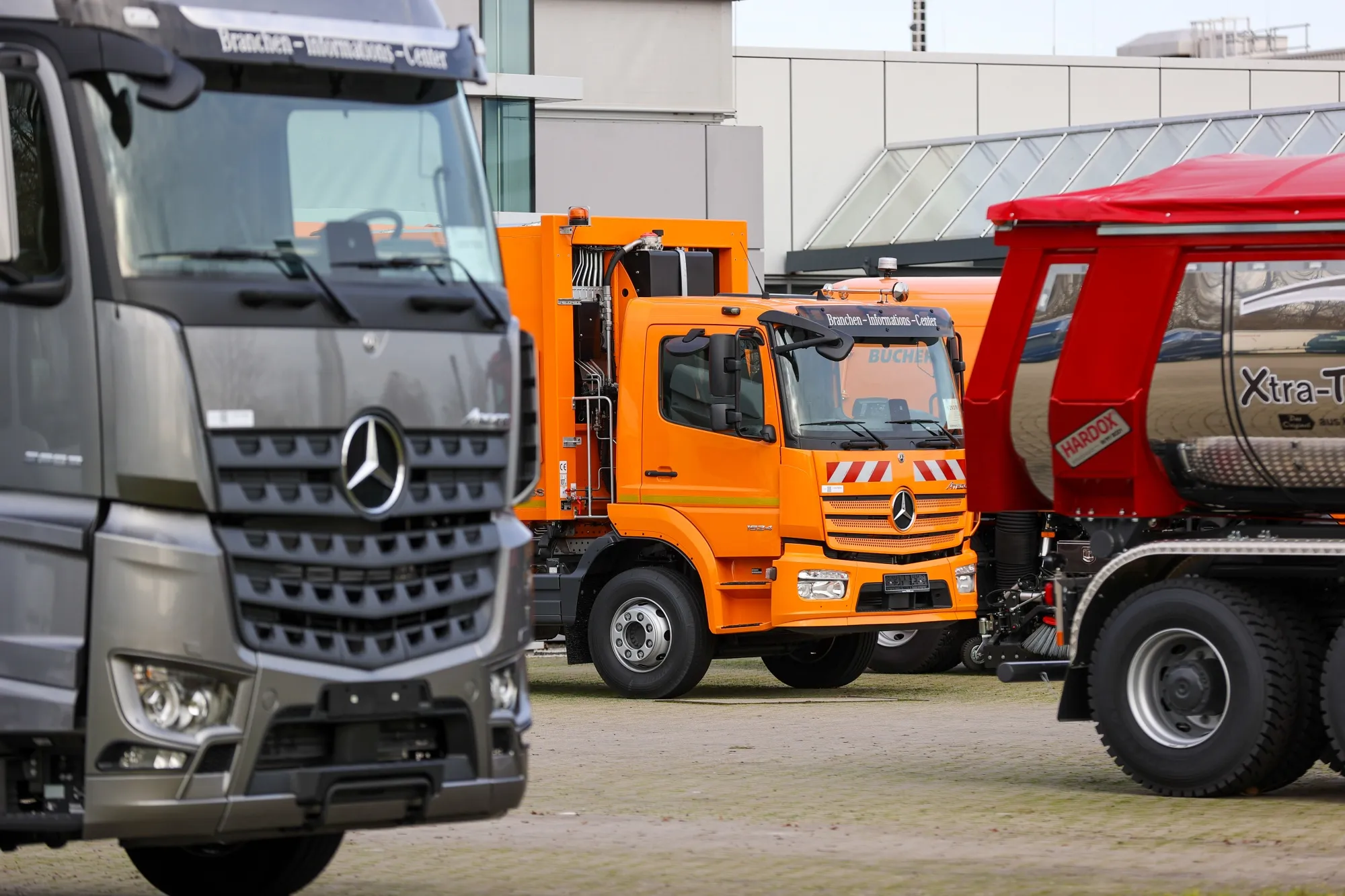 New Trucks at a Daimler AG Factory Delivery Centre Ahead of IPO
