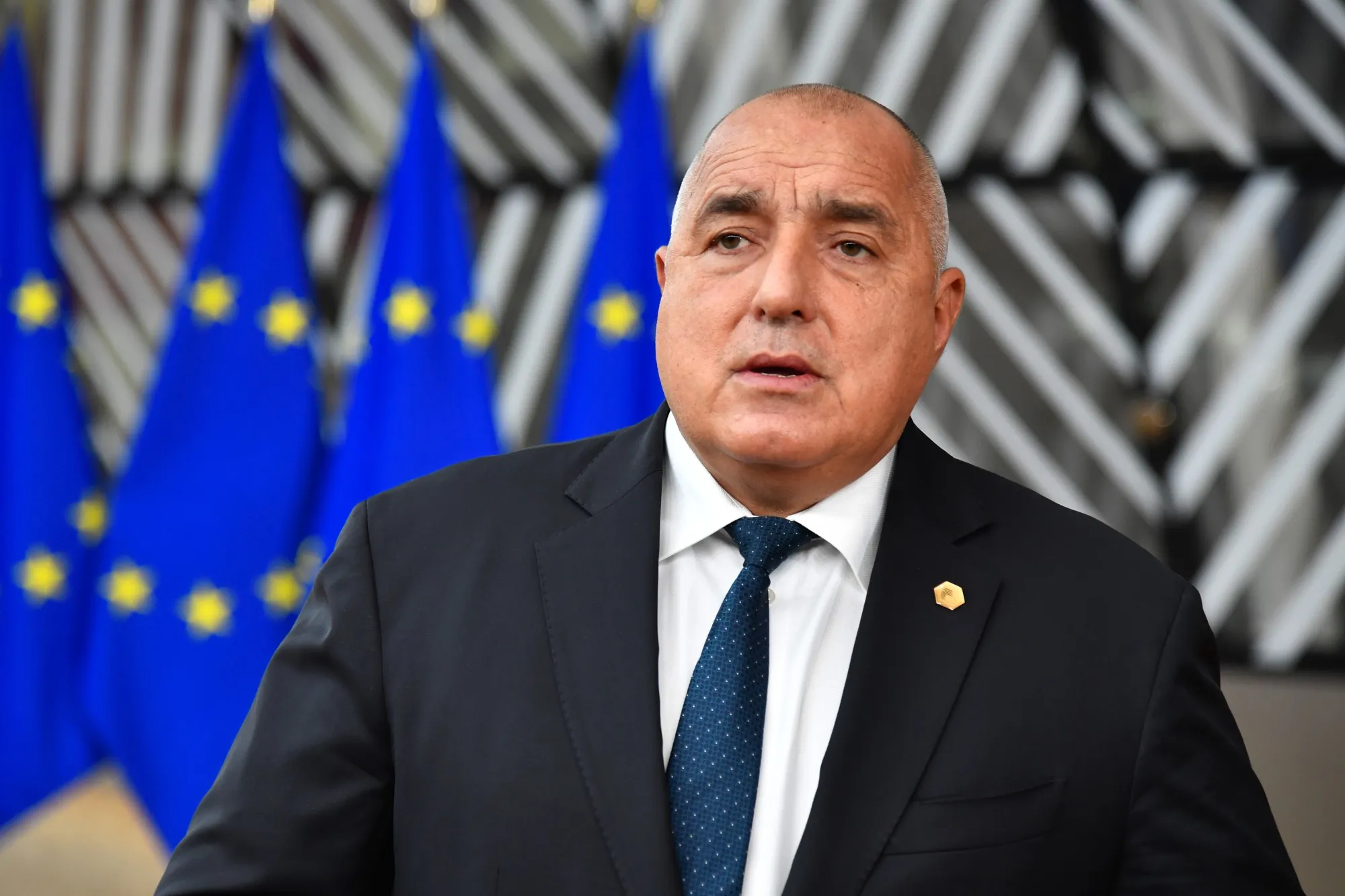 Boyko Borissov in Brussels, Belgium, in 2020.
