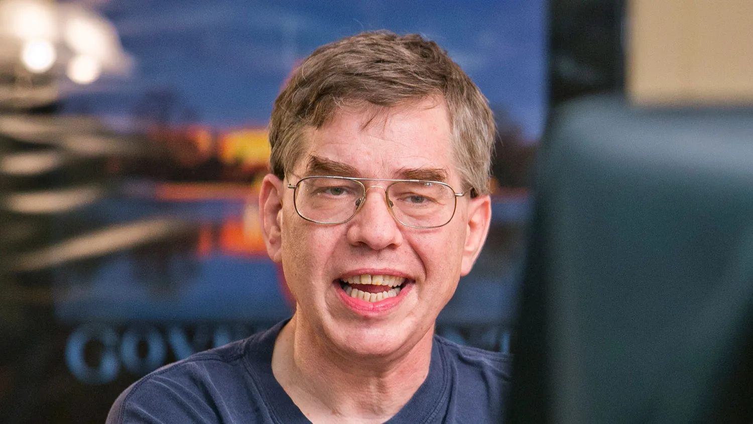 Libertarian candidate, Sean Haugh, is running for the US Senate from North Carolina. His campaigning is done through videos that are filmed and produced by his campaign manager, Rachel Mills (not pictured).
