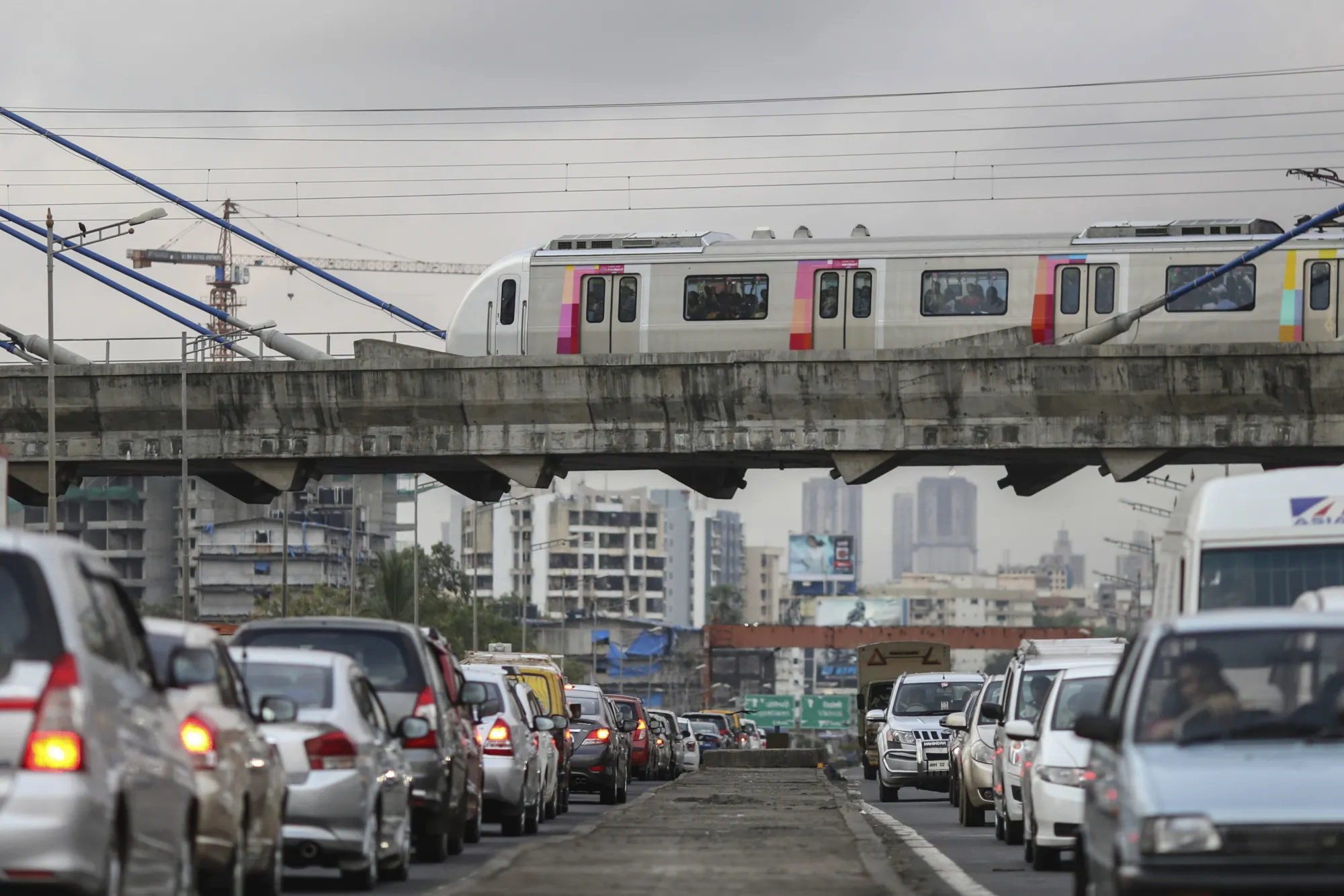 General Views of The Mumbai Metro One Pvt. Train Service