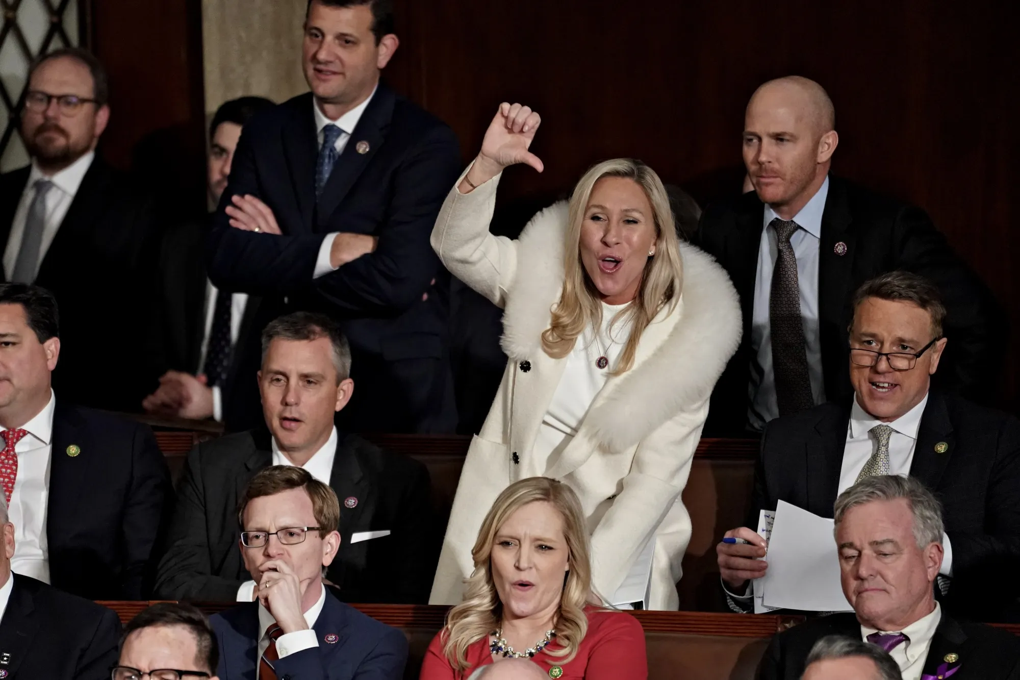 Biden Hits Back Republicans, Marjorie Taylor Greene for State of Union  Heckling - Bloomberg