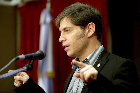Argentina’s Economy Minister Axel Kicillof