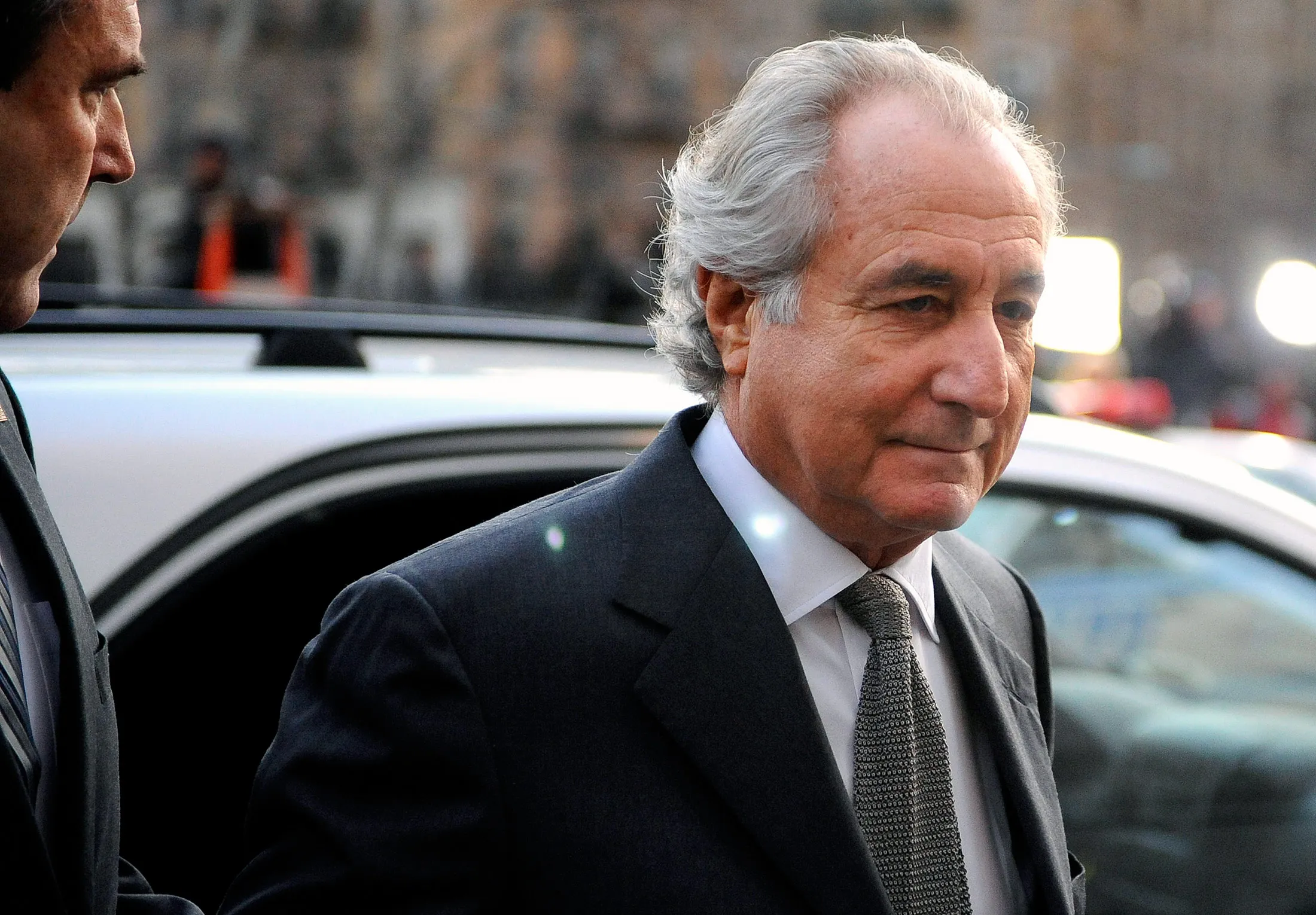 Bernard Madoff arrives at federal court in New York, on March 12, 2009.
