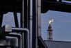 An oil refinery.