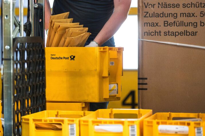 Deutsche Post AG Sorting Office Ahead of Earnings
