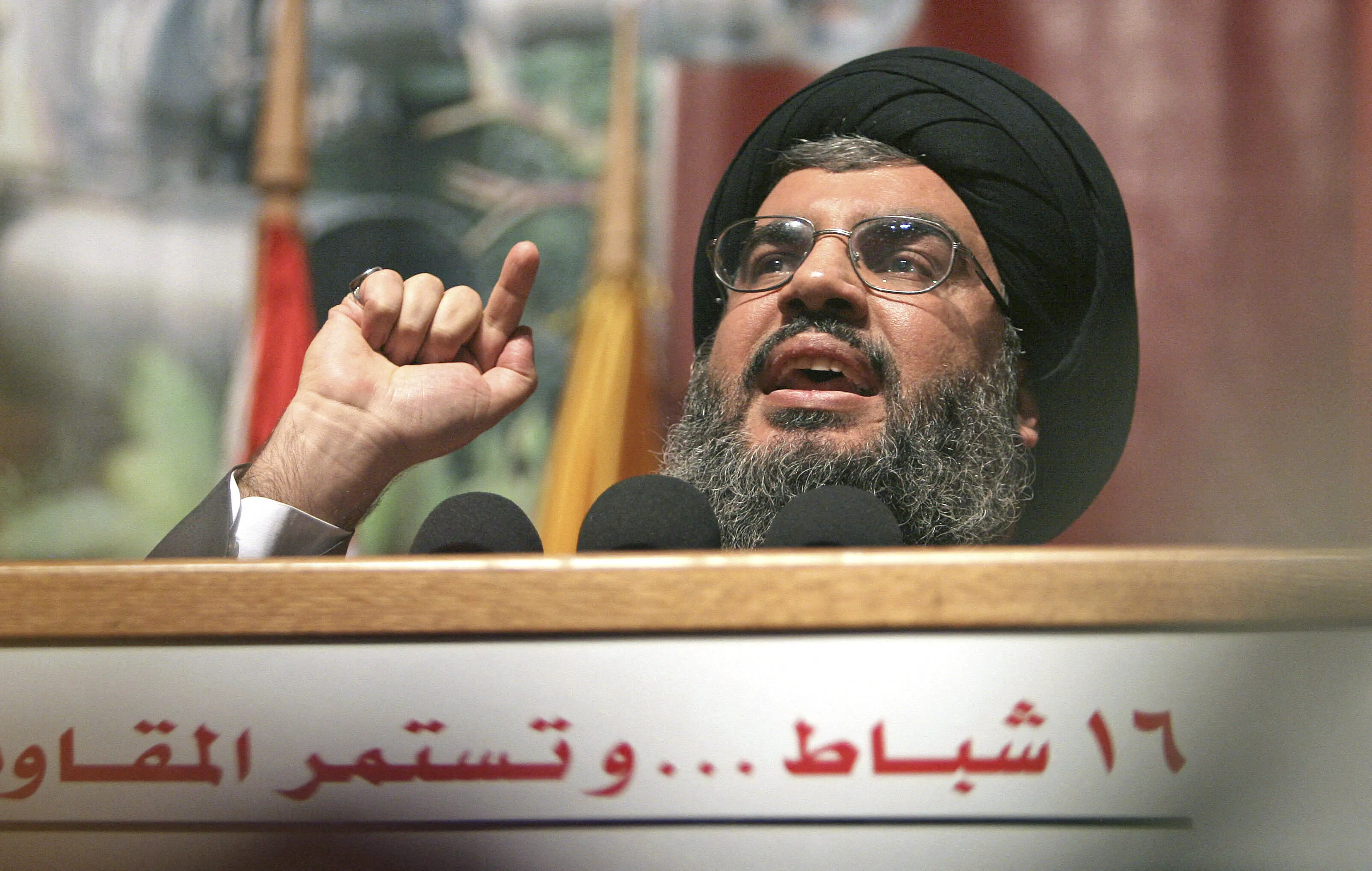 Hassan Nasrallah in 2006.