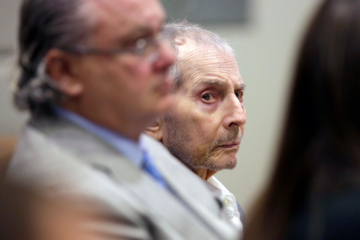 Robert Durst appears in court during his murder trial in Los Angeles, California on March 10. 