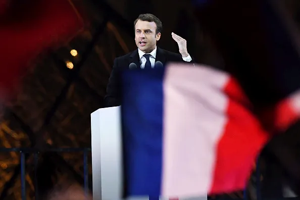 All eyes on Macron.
