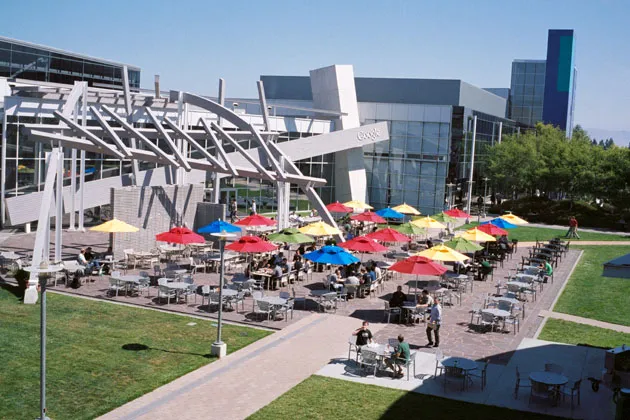 Google headquarters in Mountainview, Calif.