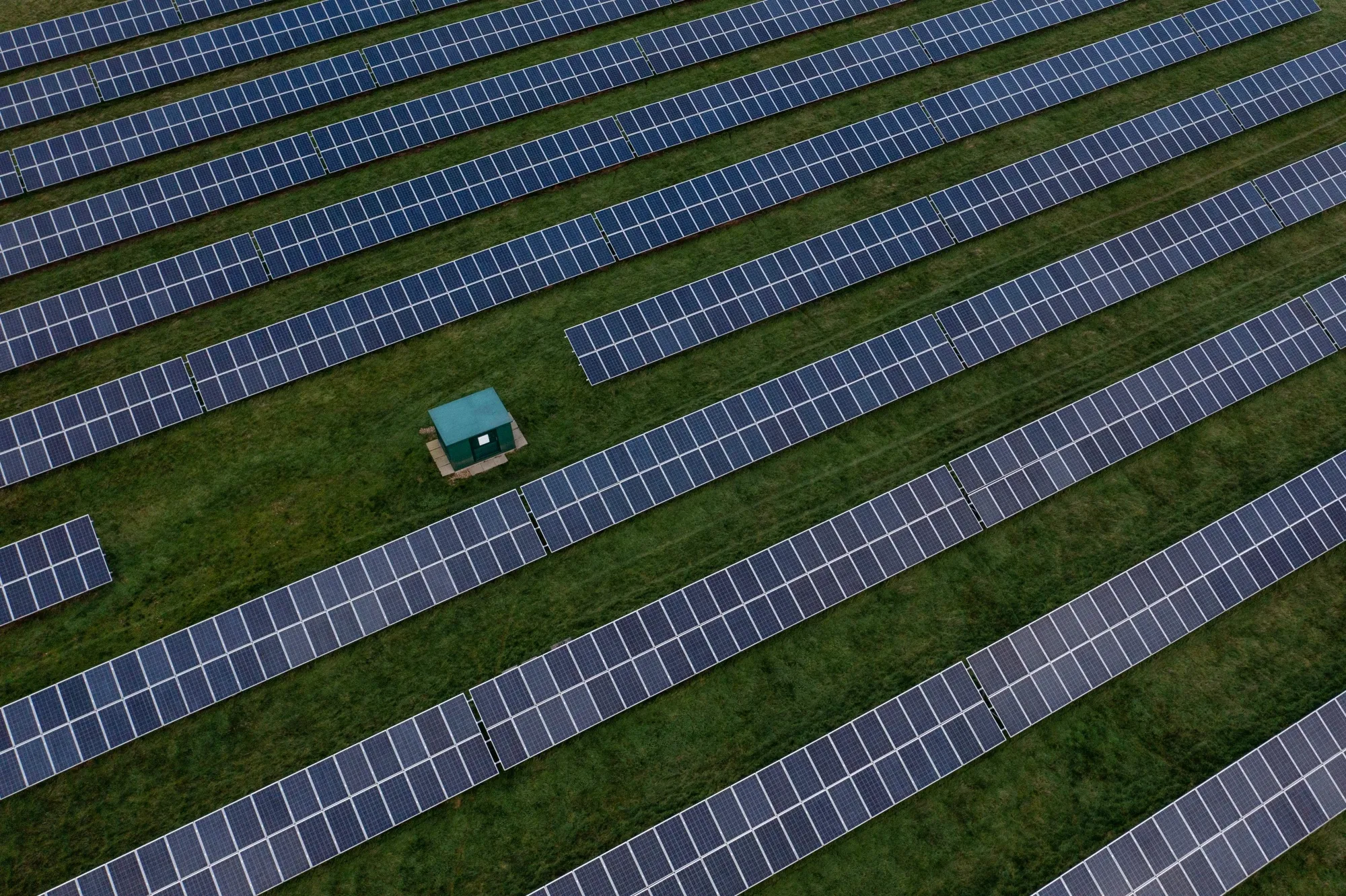 A Solar Park, near Lamas, UK.&nbsp;