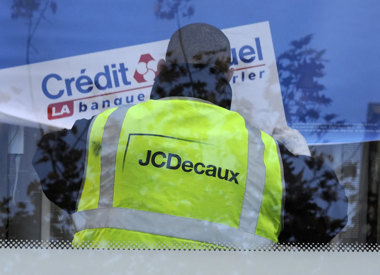 JC Decaux As They Post Advertising Campaigns On Billboards