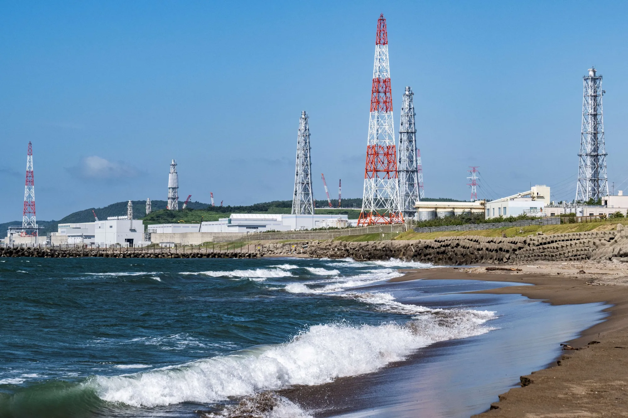 The Kashiwazaki Kariwa Nuclear Power Plant in Kashiwazaki, Niigata, Japan.