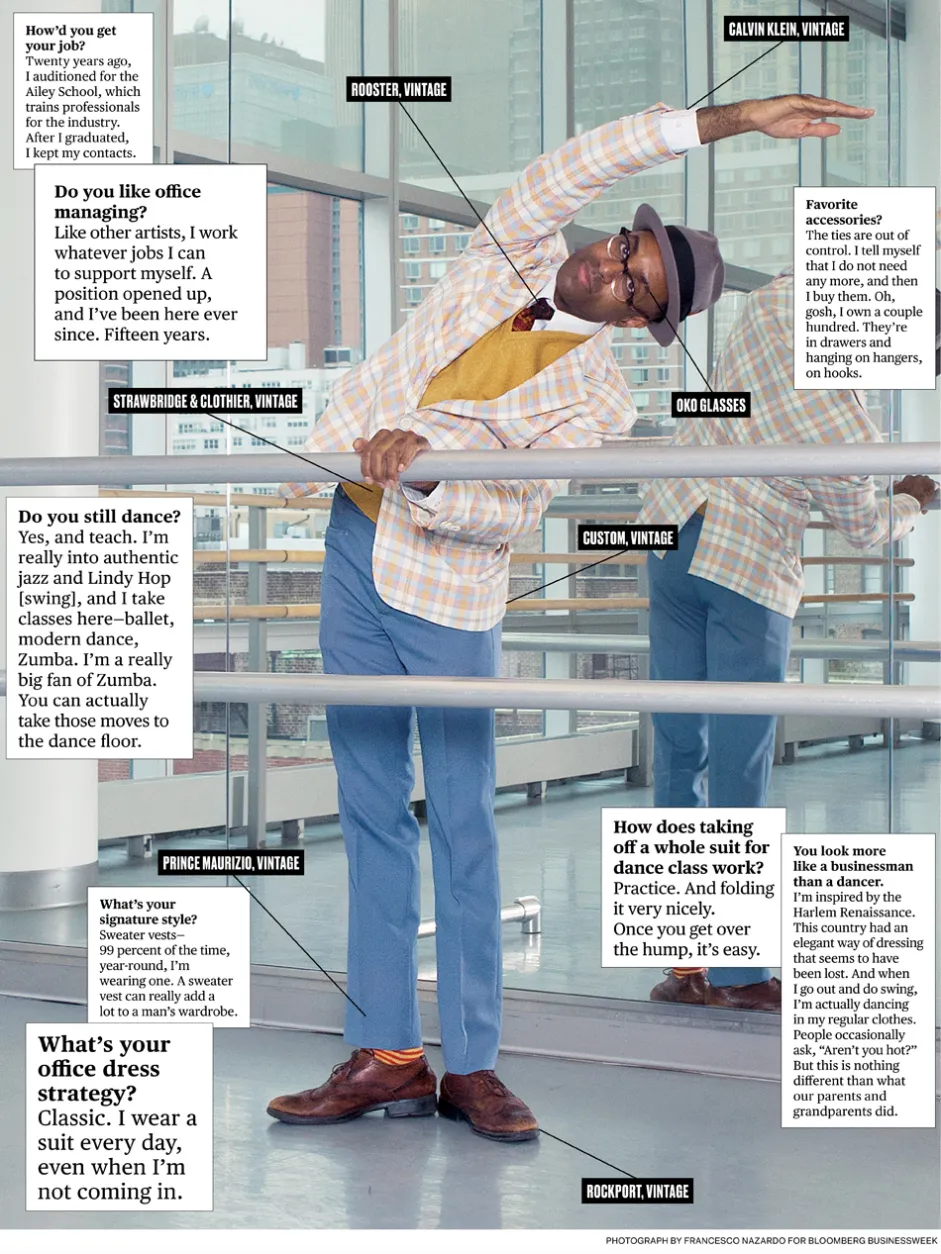 What I Wear to Work: Alvin Ailey Dance Foundation's Samuel Coleman