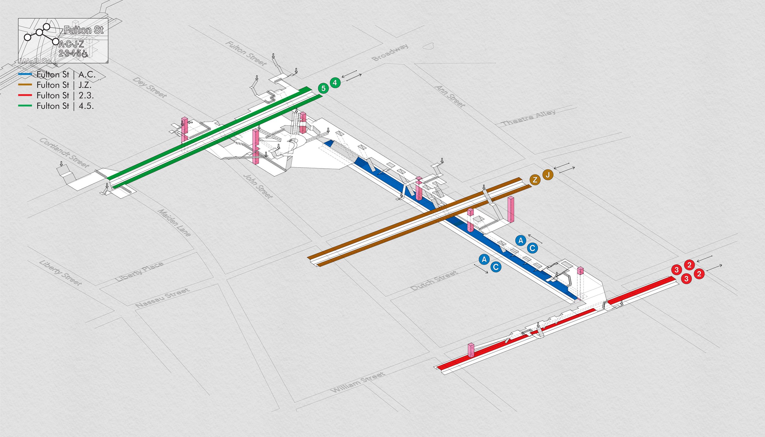 New York Subway Stations Map Seen Through the Eyes of an Architect