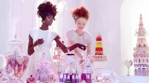 From Ulta's first ever national ad campaign, which is dominated by fun, bright colors.