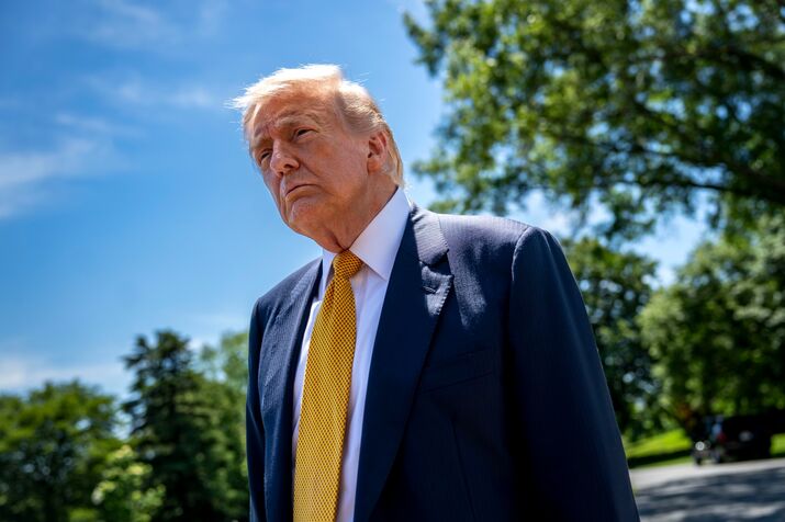 President Trump Departs White House For China