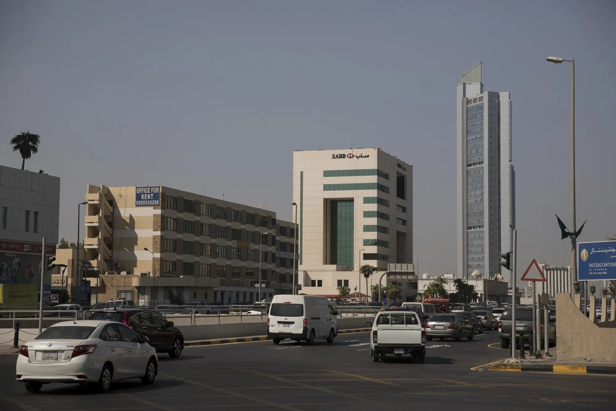 The offices of the Saudi British Bank in Dhahran, Saudi Arabia.&nbsp;