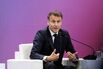 French President Emmanuel Macron Attends Business Forum