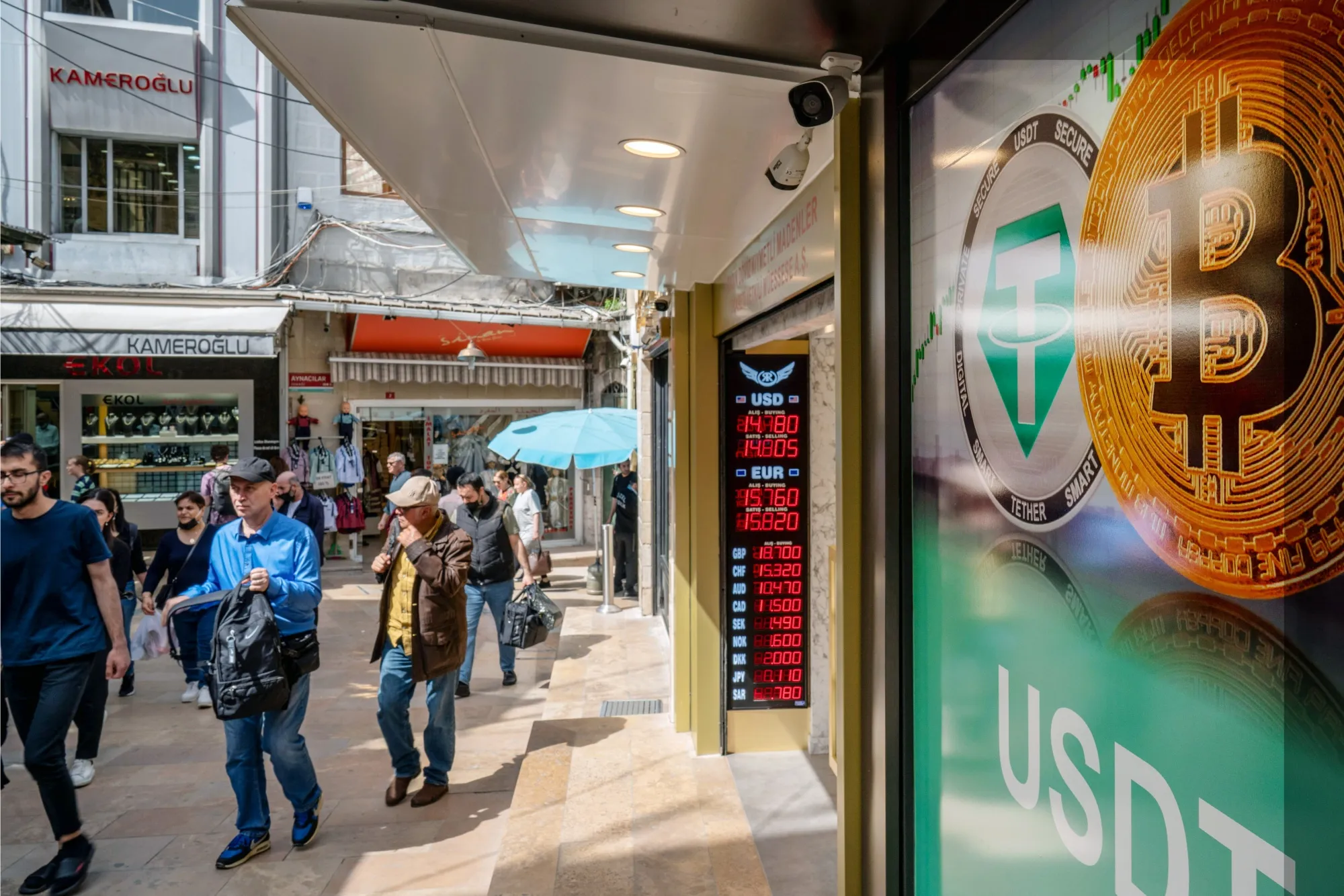 Turkish Cryptocurrency Kiosks as Bitcoin Rout Deepen