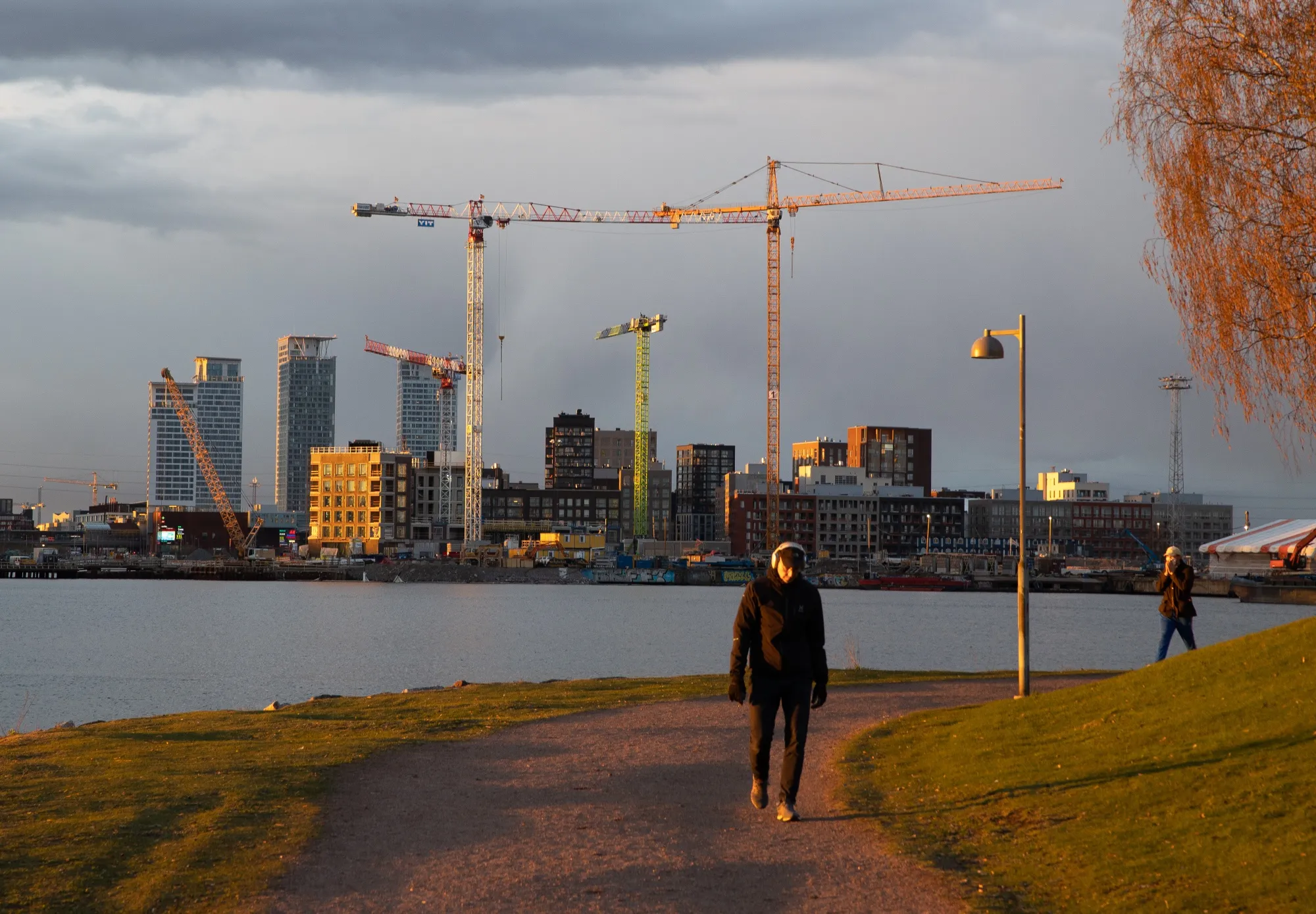 New residential apartment blocks in Helsinki, Finland.